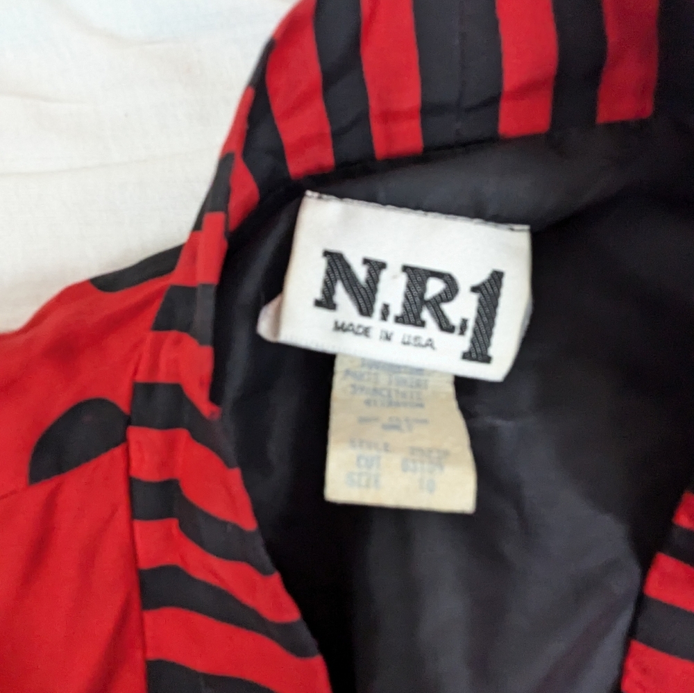 N.R.1 Vintage Bohemian Mixed Patterns Open Jacket… - image 4